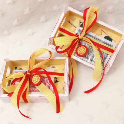 Ξύλινος δίσκος τράπουλας  “Ace of spades”